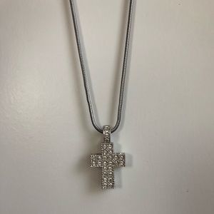 SWAROVSKI CRYSTAL CROSS NECKLACE